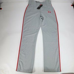 NEW Under Armour Heatgear UA Baseball Pants Gray/R